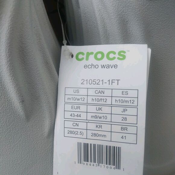Crocs Echo Wave Clogs Atmosphere Waterproof Comfort Shoe Men 10 Women 12 NEW main image 5